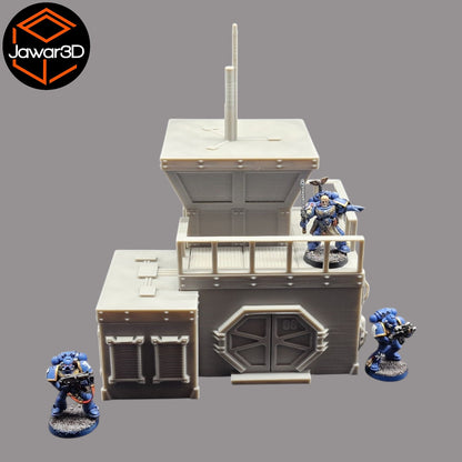 Sci-Fi Outpost - 28mm Wargaming Scatter Terrain Scenery Tabletop Miniature