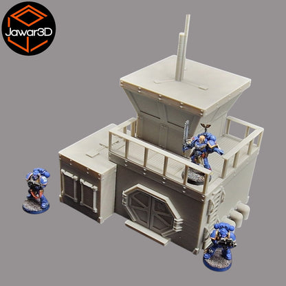 Sci-Fi Outpost - 28mm Wargaming Scatter Terrain Scenery Tabletop Miniature