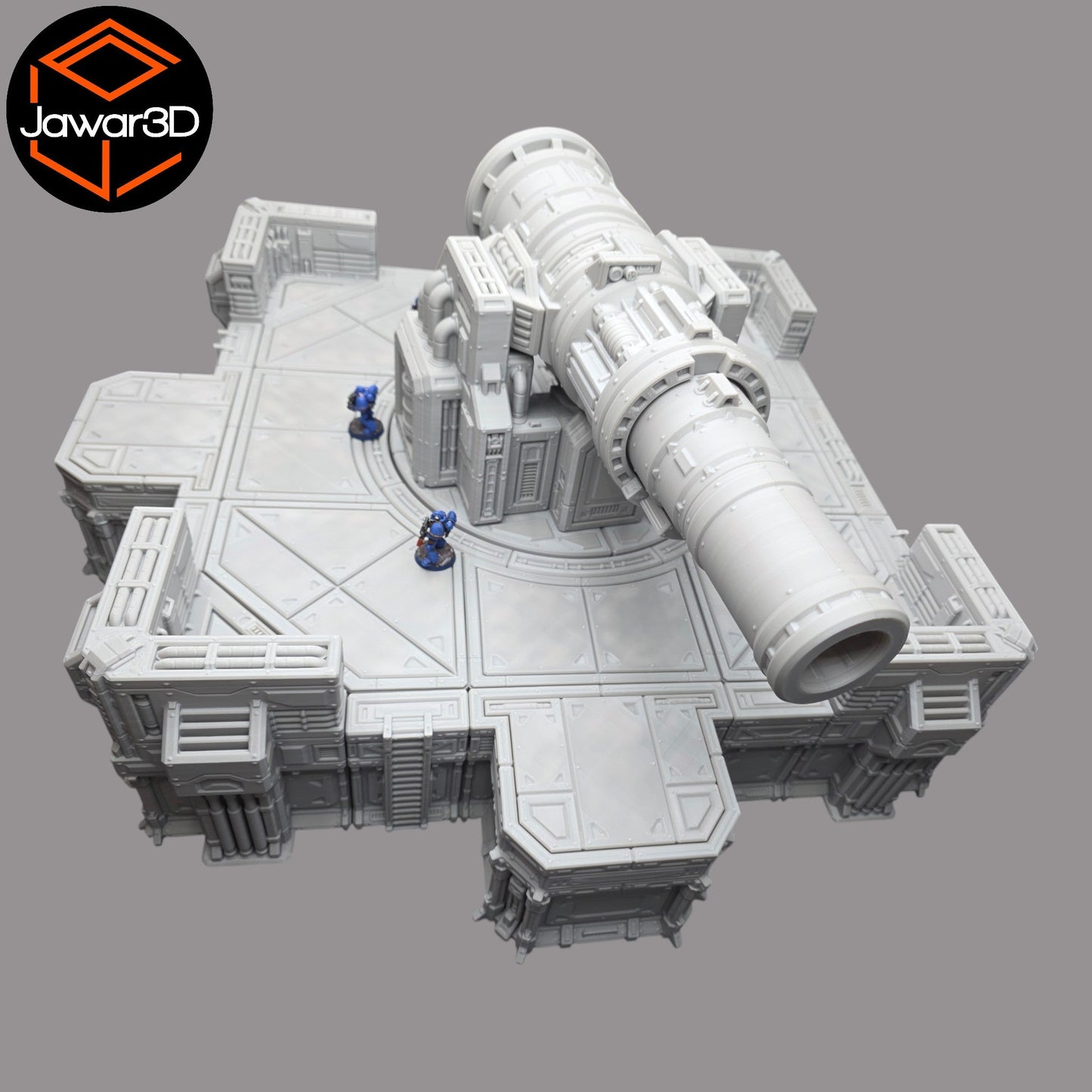 Big Gun Platform #1 - 28mm Wargaming Scatter Terrain Scenery Tabletop Miniature