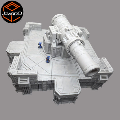 Big Gun Platform #1 - 28mm Wargaming Scatter Terrain Scenery Tabletop Miniature