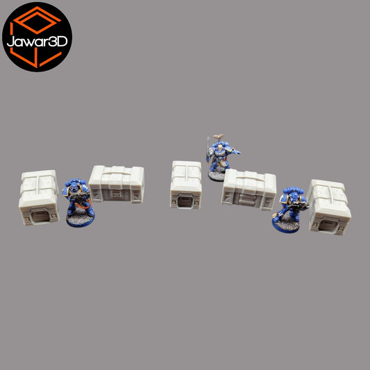 Ammo Box x5 - 28mm Wargaming Scatter Terrain Scenery Tabletop Miniature