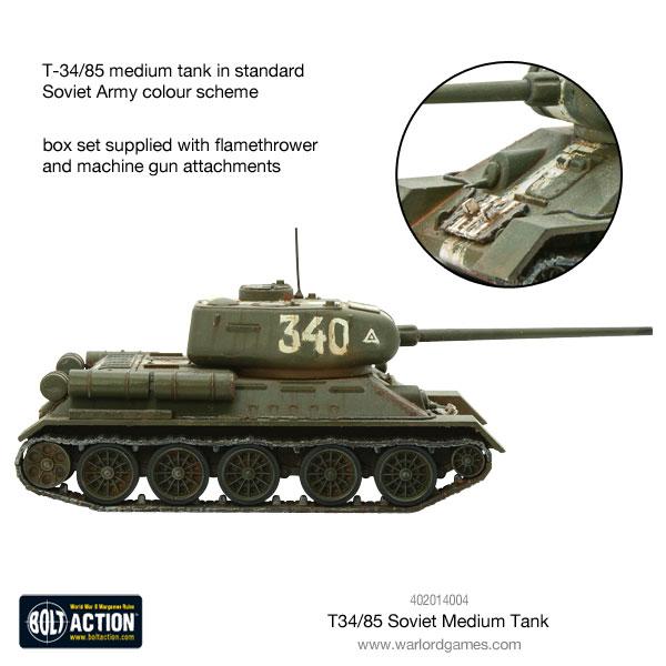 Bolt Action: T34/85 Medium Tank - Geek Gaming Scenics