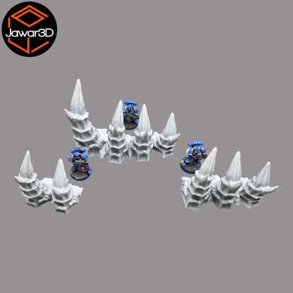 Hive Spikes - 28mm Wargaming Scatter Terrain Scenery Tabletop