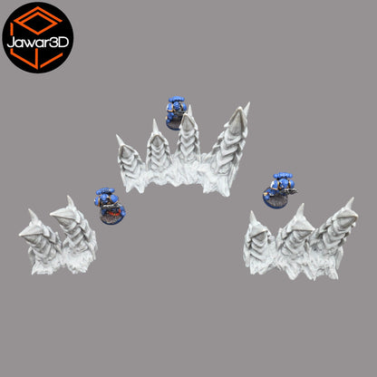 Hive Spikes - 28mm Wargaming Scatter Terrain Scenery Tabletop