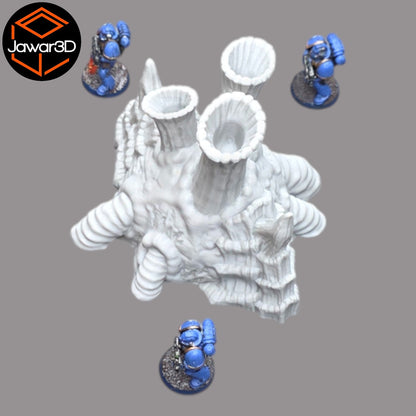 Hive Smokestack #1 - 28mm Wargaming Scatter Terrain Scenery Tabletop