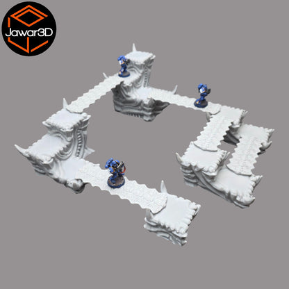 Hive Platforms - 28mm Wargaming Scatter Terrain Scenery Tabletop