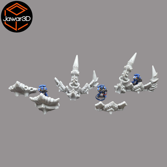 Hive Barrier Set - 28mm Wargaming Scatter Terrain Scenery Tabletop