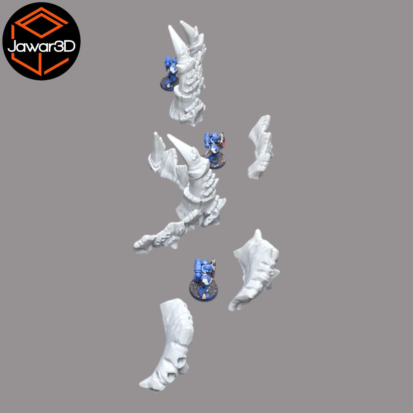 Hive Barrier Set - 28mm Wargaming Scatter Terrain Scenery Tabletop