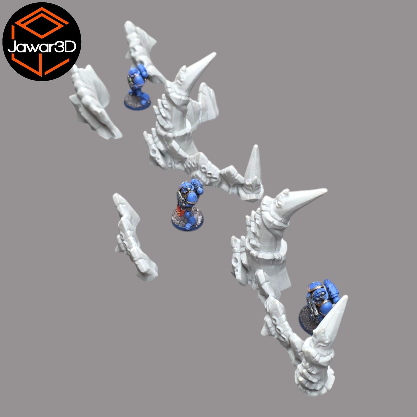 Hive Barrier Set - 28mm Wargaming Scatter Terrain Scenery Tabletop