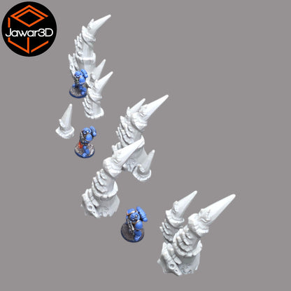 Hive Spike Set - 28mm Wargaming Scatter Terrain Scenery Tabletop