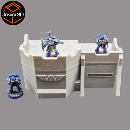 Sci-Fi Bunker Structure - 28mm Wargaming Scatter Terrain Scenery Tabletop