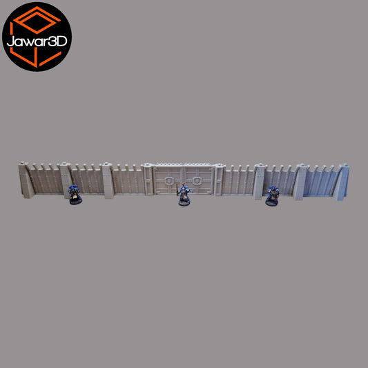 Command Station Secuity Walls - 28mm Wargaming Scatter Terrain Scenery Tabletop