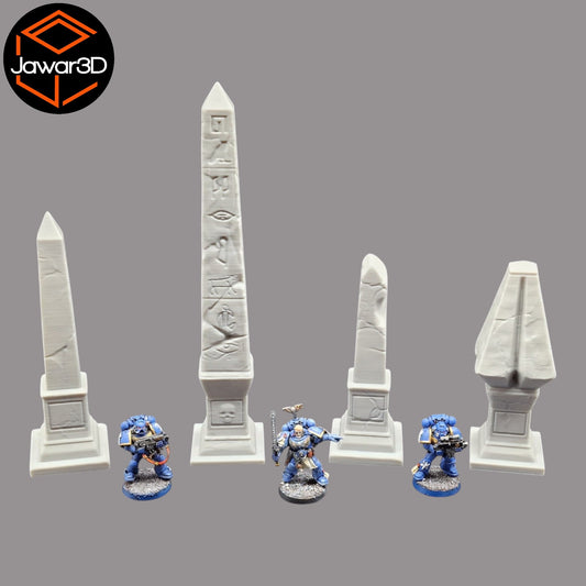 Obelisks - 28mm Wargaming Scatter Terrain Scenery Tabletop Miniature