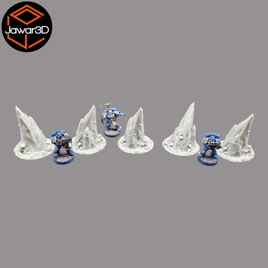 Skull Rocks x5 - 28mm Wargaming Scatter Terrain Scenery Tabletop Miniature