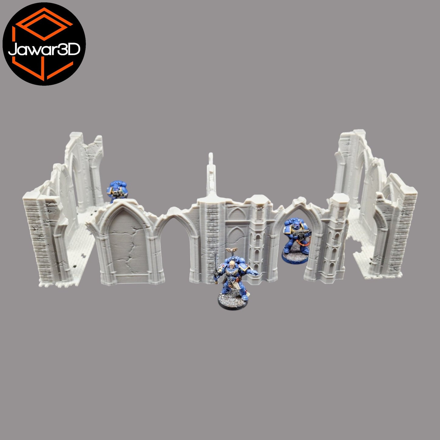 Gothic Ruins Set - 28mm Wargaming Scatter Terrain Scenery Tabletop Miniature