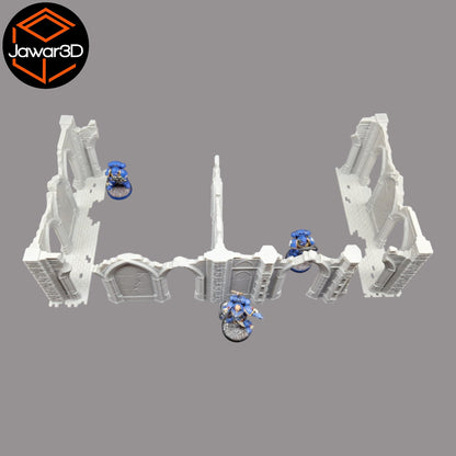 Gothic Ruins Set - 28mm Wargaming Scatter Terrain Scenery Tabletop Miniature