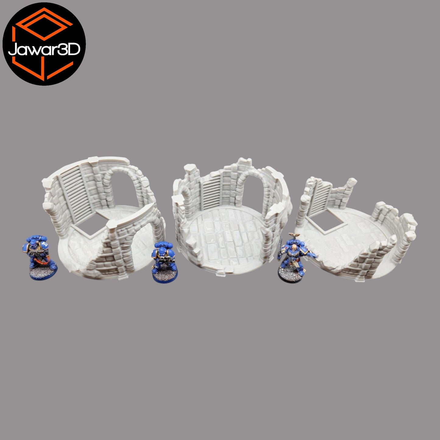 Circle Tower Ruin - 28mm Wargaming Scatter Terrain Scenery Tabletop Miniature