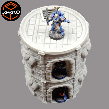 Circle Tower - 28mm Wargaming Scatter Terrain Scenery Tabletop Miniature