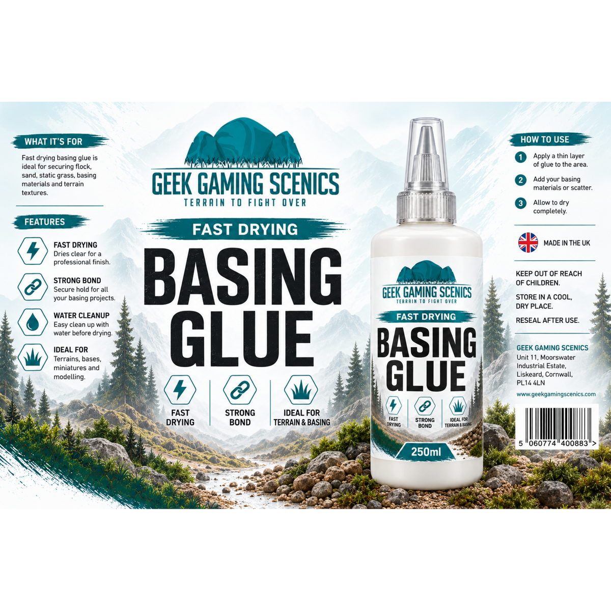 Fast Drying Basing Glue 250ml