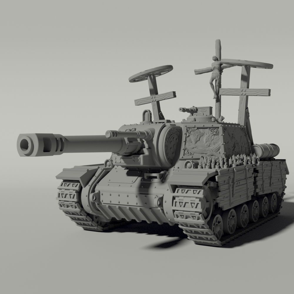 Grim ISU-152 Heavy Tank Destroyer