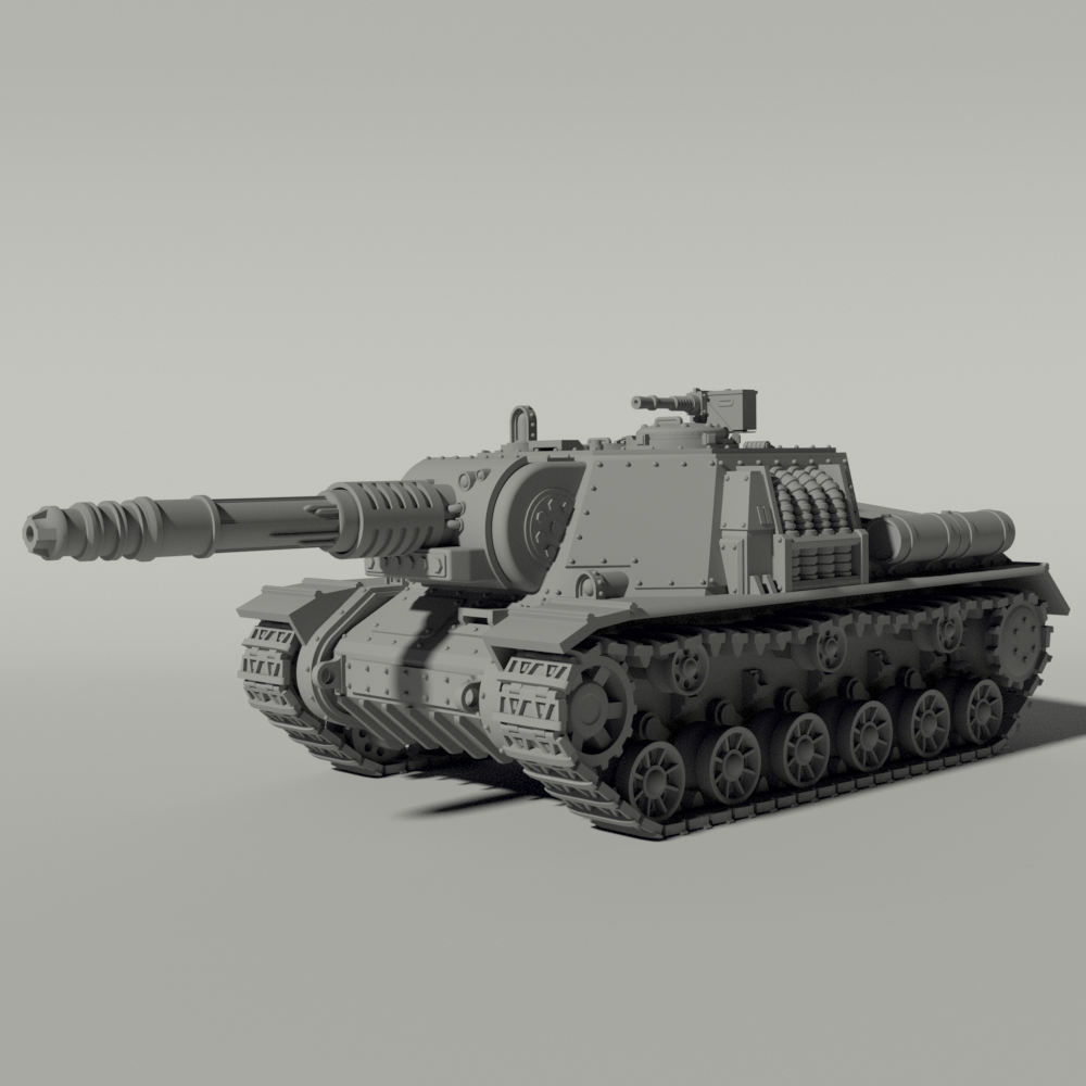 Grim ISU-152 Heavy Tank Destroyer
