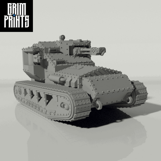 Grim Whippet Flame Tank - Resin 3D Model - Geek Gaming Scenics - Realm3DPrints