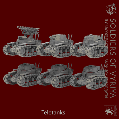 Soldiers of Vyriya Military TeleTanks | Set of 3