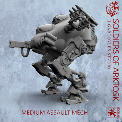 Soldiers of Arktosk - Medium Assault Mech | Modular War Machine for the Battlefield