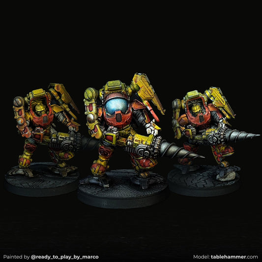Exo Dwarves with drills (Federation of Tyr)