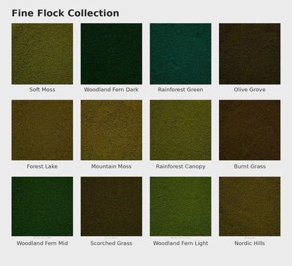 Fine Flock Collection 500ml | Terrain Basing | Geek Gaming Scenics - Flock - Geek Gaming Scenics - Geek Gaming Scenics