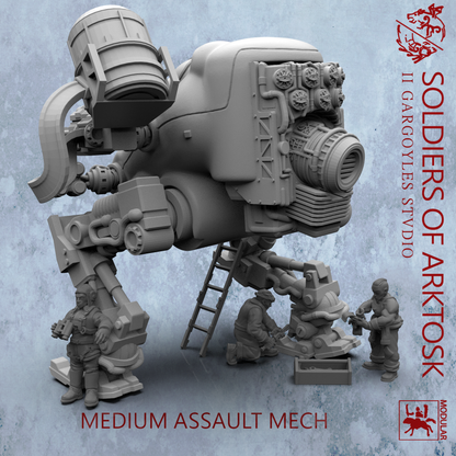 Soldiers of Arktosk - Medium Assault Mech | Modular War Machine for the Battlefield