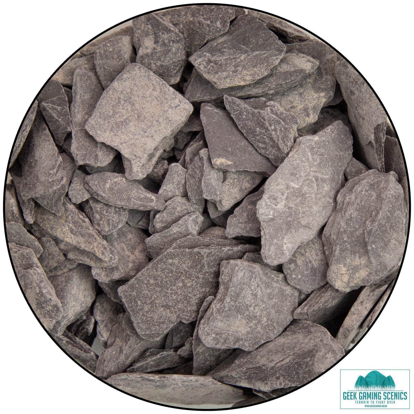 Base Ready Slate Chippings (Mixed) - Geek Gaming Scenics