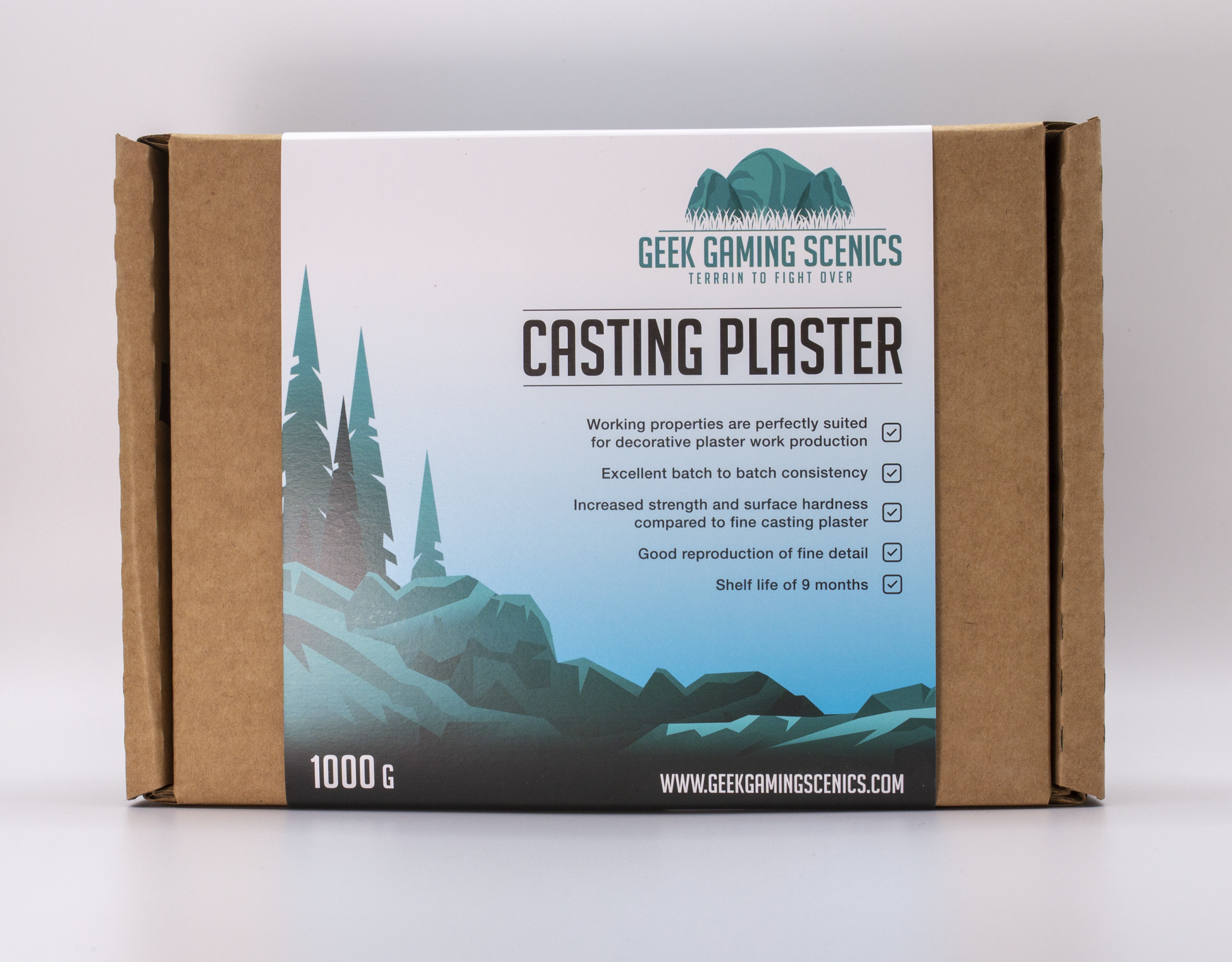 Fine Casting Plaster 1kg - Geek Gaming Scenics