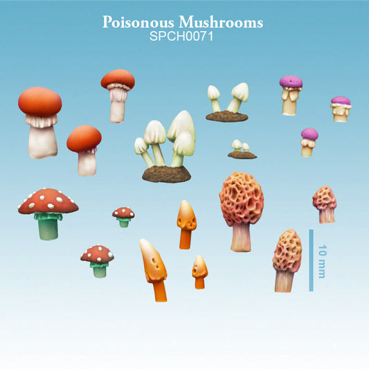 Spellcrow-  Poisonous Mushrooms - Geek Gaming Scenics